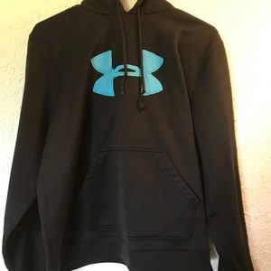 Under armor black and blue hoodie